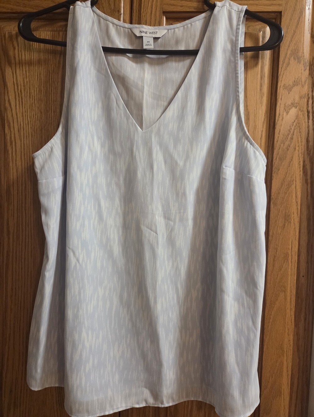 Nine West Light Blue V-Neck Sleeveless Camisole